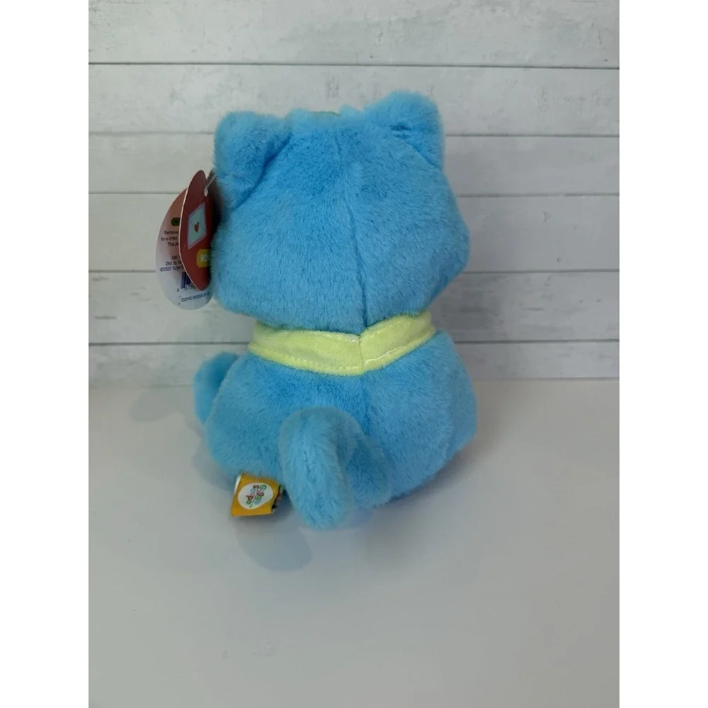 Giggle Scape Blue Cat Plush 7" Stuffed Animal Heart Collar Soft Toy w/ Tags - Picture 3 of 3